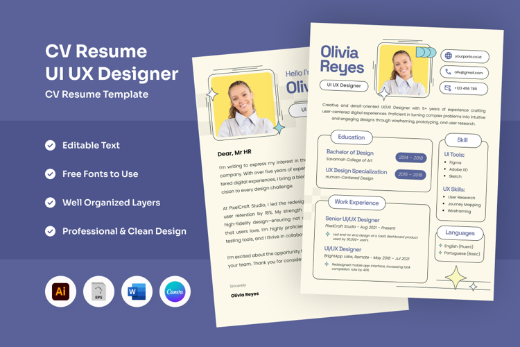 Minimal CV for Tech Careers