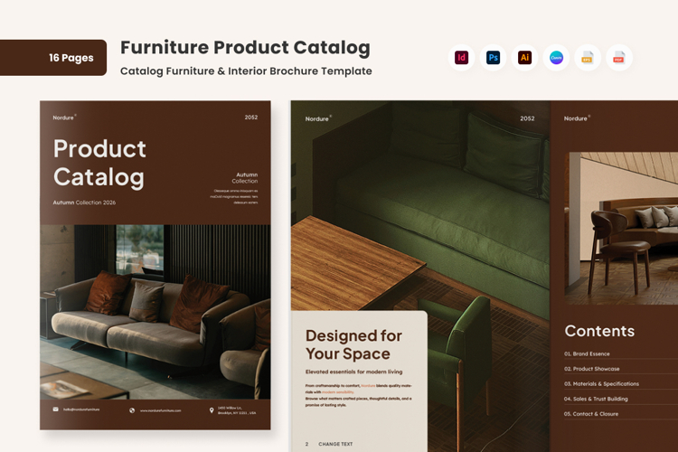 Furniture Product Catalog Brochure