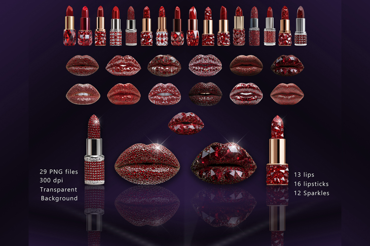 Red Lips Clipart Image 15