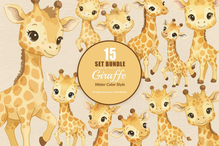 Giraffe Clipart Image 2
