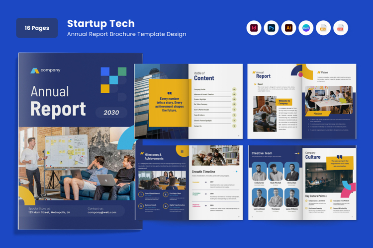 Startup Tech Annual Report Brochure