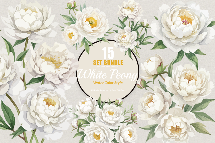 Peony Clipart