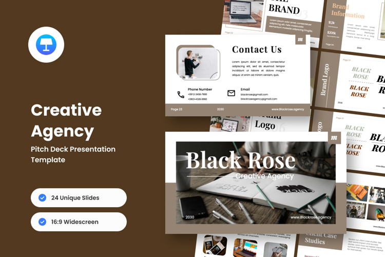 Creative Agency Pitch Deck Clean & Professional Keynote example image 1