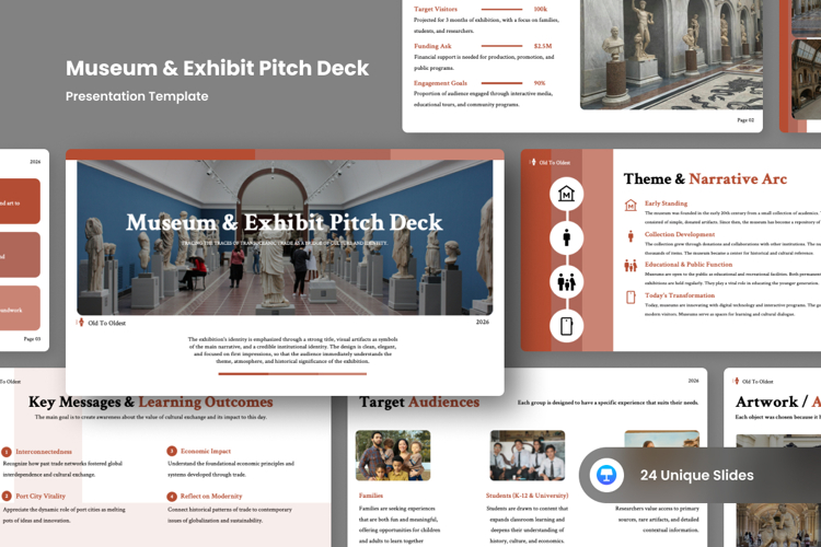Museum   Exhibit Pitch Deck Keynote