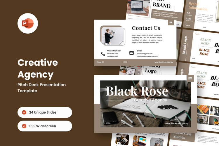Creative Agency Pitch Deck Engaging & Bold PowerPoint example image 1