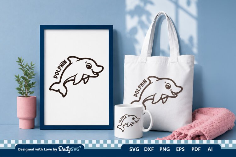 Cute Ocean Animal SVG | Kawaii Sea Creatures example image 1