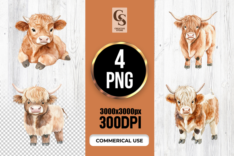 Highland Cow Clipart Image 12