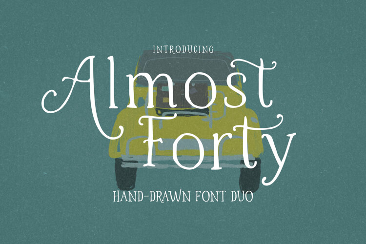 Almost Forty | Dual Font example image 1
