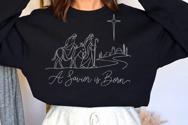 Oh Holy Night Nativity Christmas PNG, Christian Nativity Sce