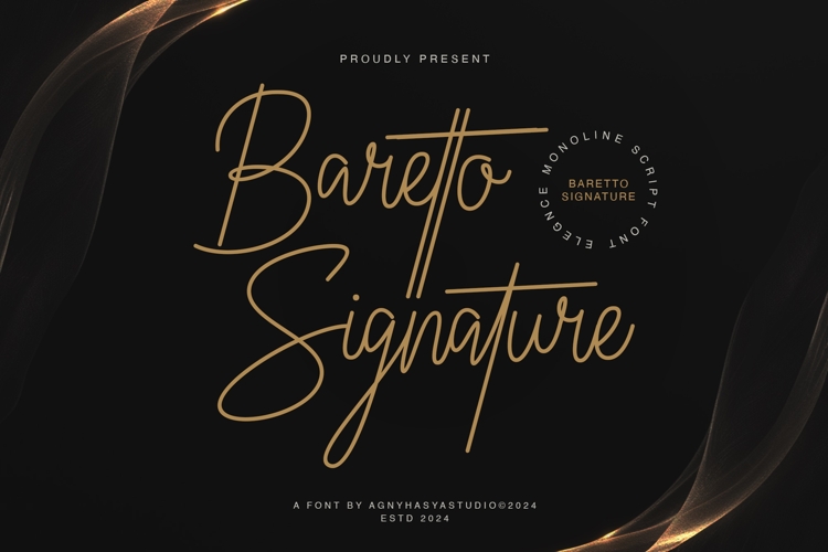 Baretto - Signature Font