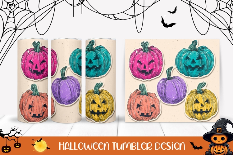 Funny Halloween Pumpkins Tumbler, Halloween Tumbler Design