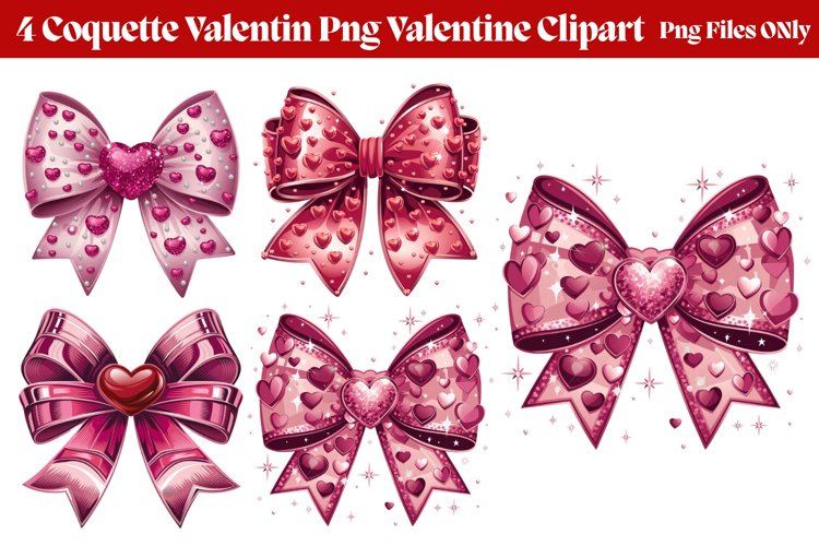 Coquette Valentine Clipart PNG