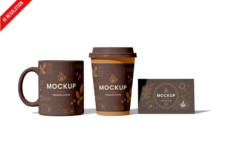 Mug Cup Card Brand Coffee