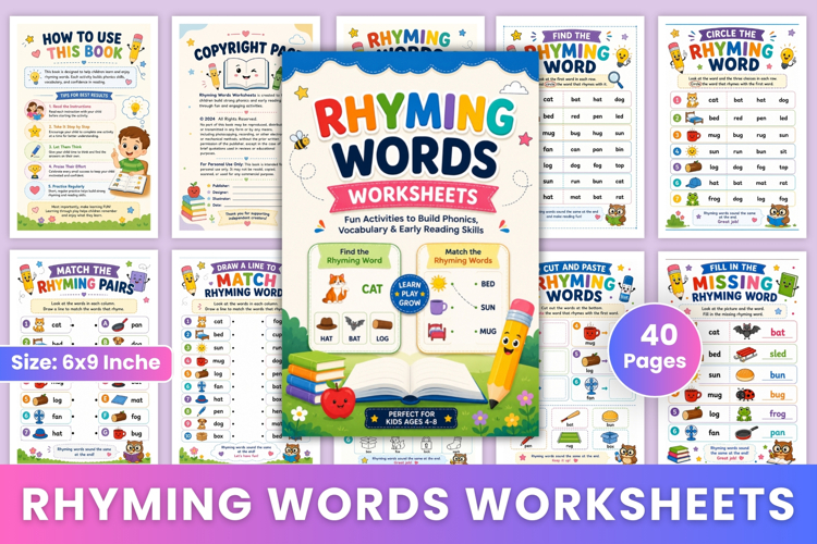 Rhyming Words Worksheets