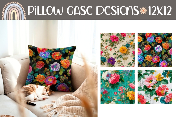 Vintage Flowers Pillow Case Designs, Cartoon Pillowcase