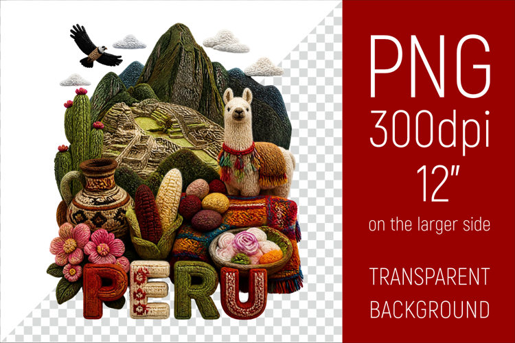 Peru Travel Landmark | National Culture Illustration