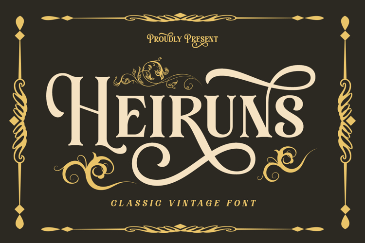 Heiruns - Decorative Luxury Serif Font