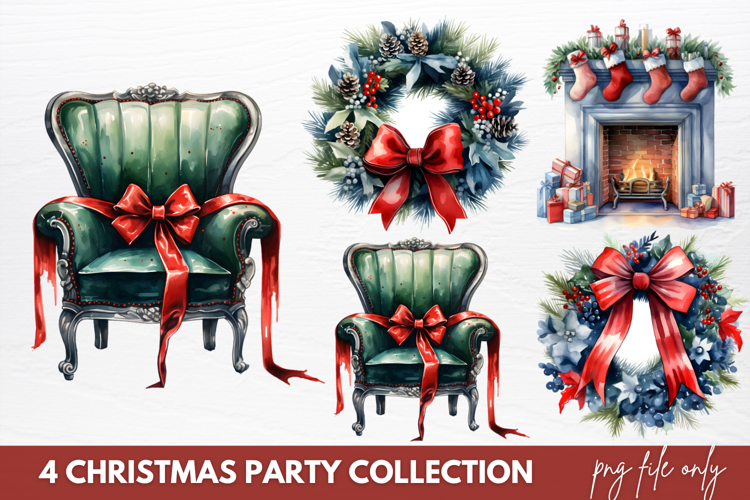 Christmas Watercolor Clipart Image 23