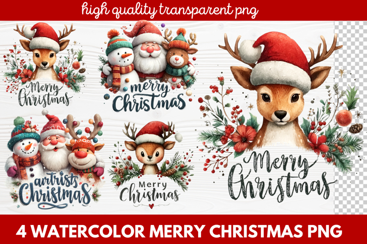 Christmas Watercolor Clipart Image 24
