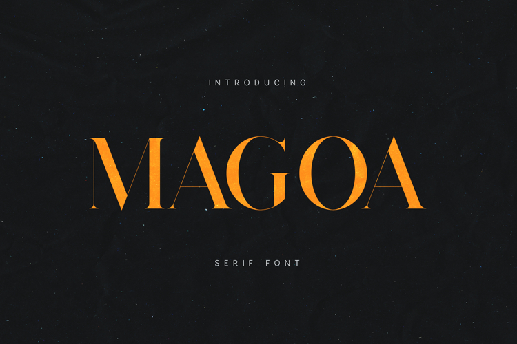 MAGOA Elegant Modern Serif Font