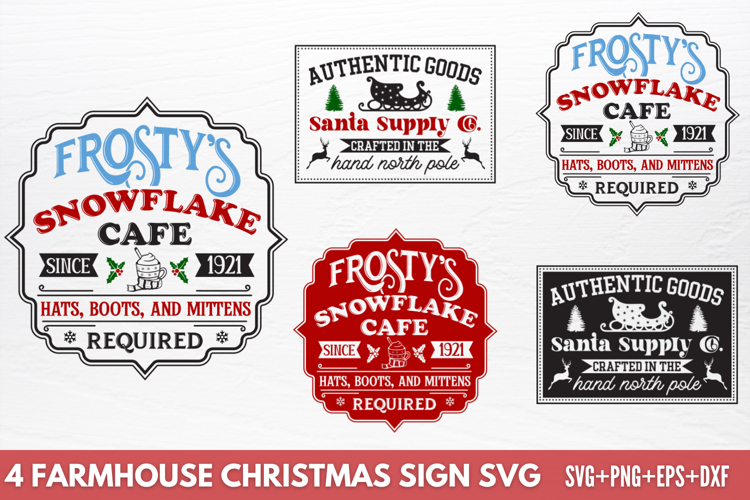 Farmhouse Christmas Sign SVG