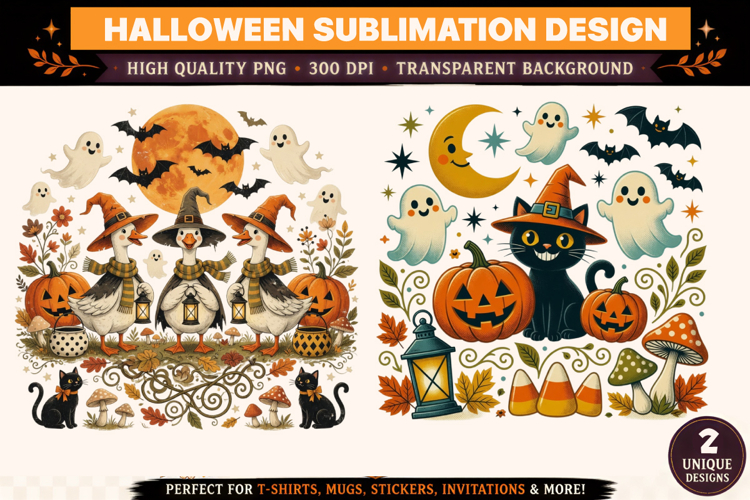 Halloween Goose Clipart, 2 Halloween Clipart ,Halloween png