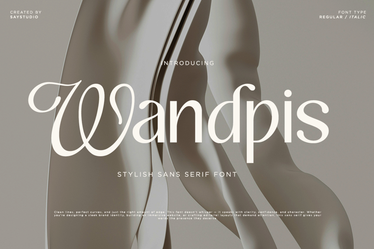 Wandpis - Stylish Sans Font