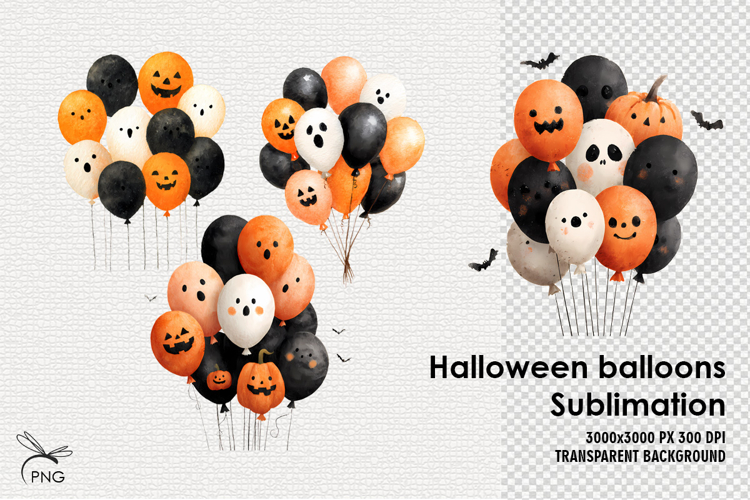 Halloween balloons Sublimation