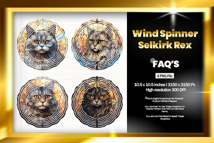 Selkirk Rex Wind Spinner Sublimation - 04 Variation example image 1