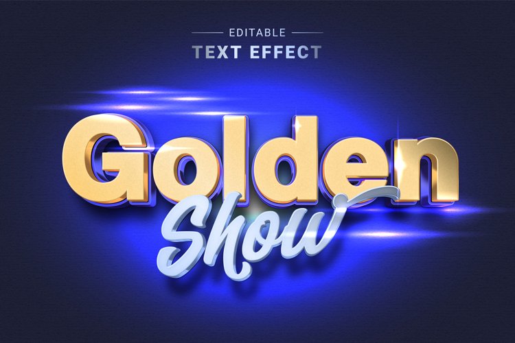 Editable Text Effect for Illustrator. Vector Graphic styles