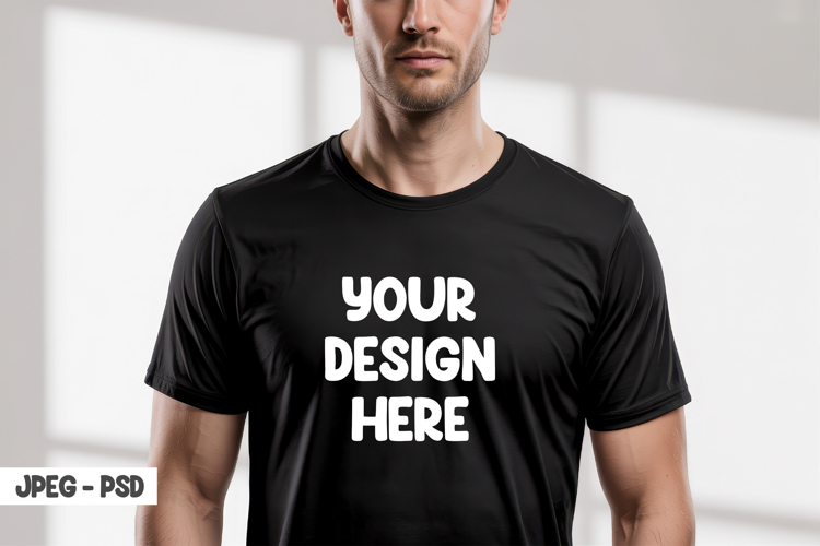 Black Tee Shirt Clipart Image 22