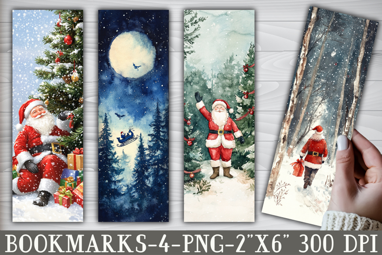 Santa Christmas Journey Bookmark