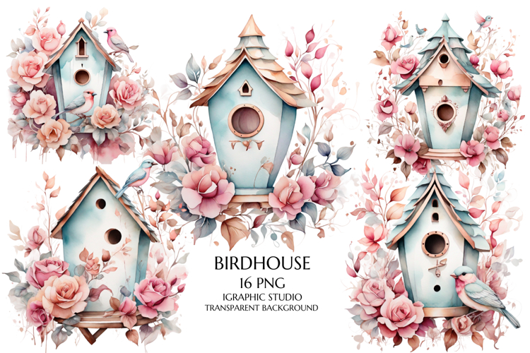 Birdhouse Clipart Image 2