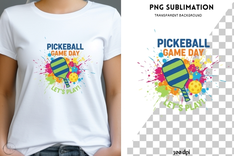 Pickleball png design for T-shirts