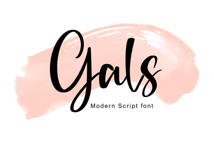 Gals - Handwritten Script Font for Crafting and Branding