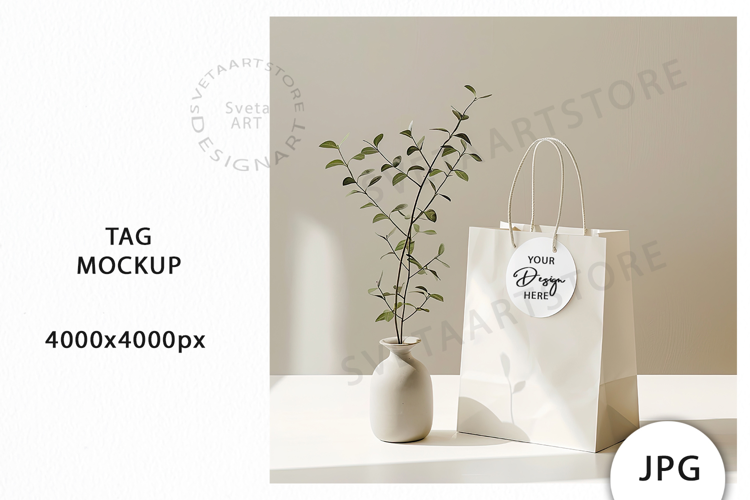 Bag with tag Mockup JPG