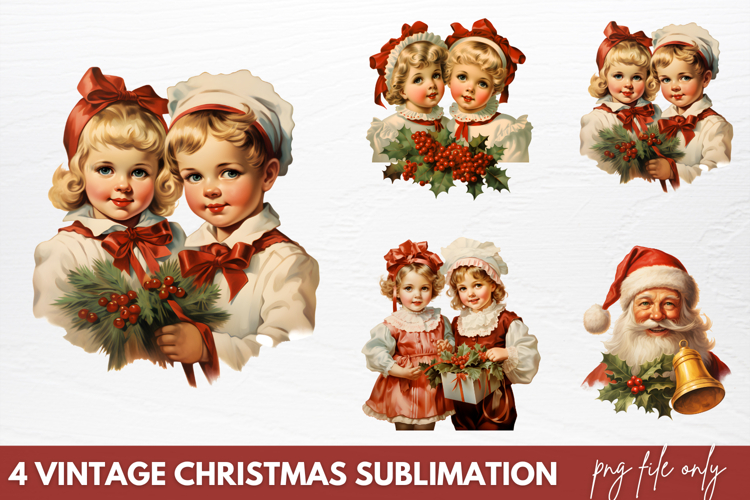 Vintage Christmas Clipart Image 7