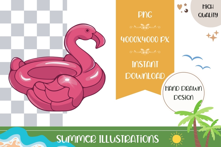 Hand Drawn Flamingo Illustration, Cartoon Flamingo PNG