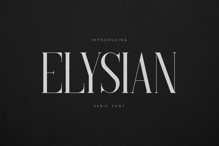 Elysian Elegant Modern Serif Font