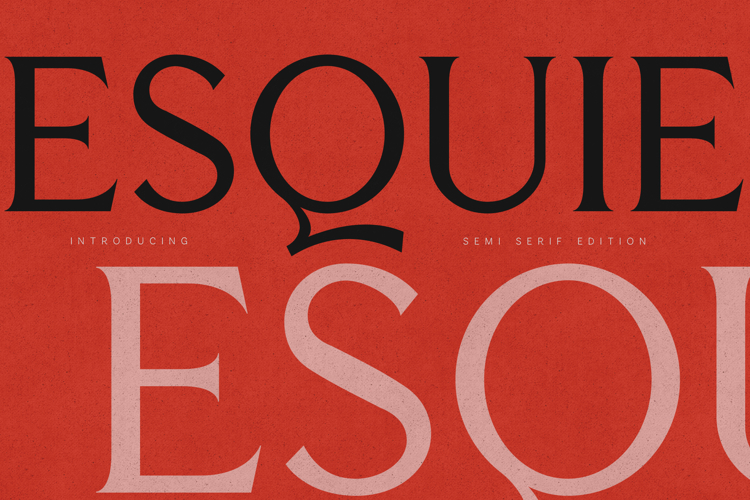 Esque Elegant Semi Serif Typeface