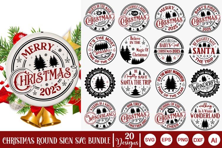 Christmas Door Sign SVG Bundle, Christmas SVG Bundle