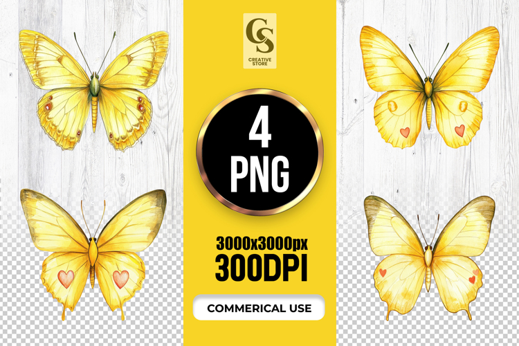 Watercolor Butterfly Clipart Image 9