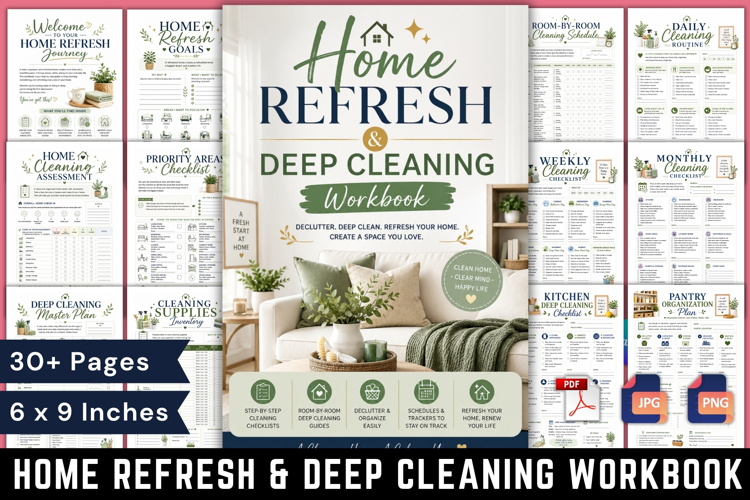 Home Refresh   Deep Cleaning Workbook