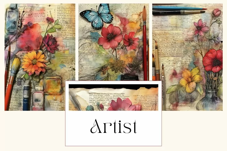 Artist Junk Journal Papers