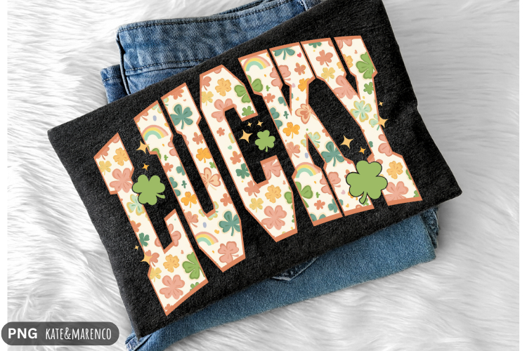 Lucky PNG | Preppy Girl St Patrick s Day PNG