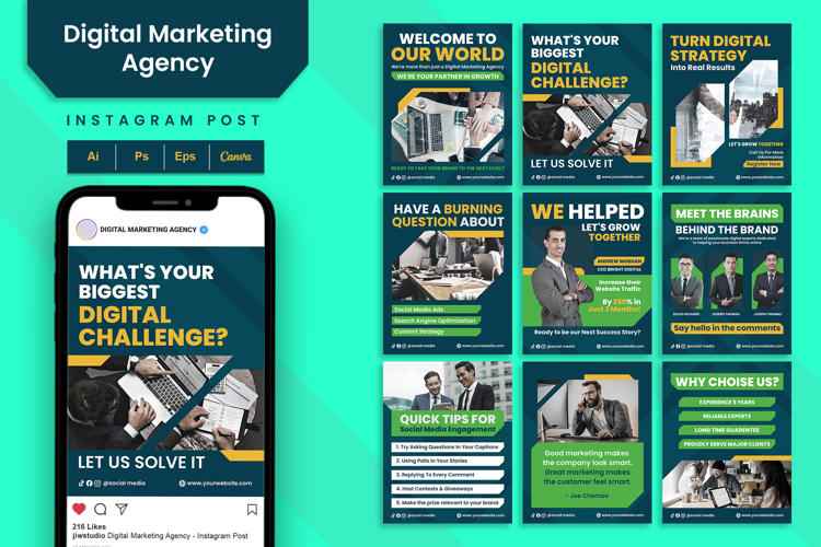 Green Yellow Digital Marketing Agency - Instagram Post