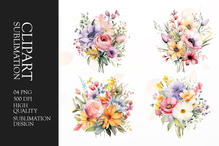 Flower Bouquet Clipart Image 16