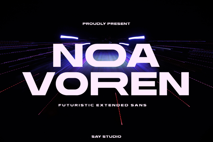 Noa Voren - Future Tech Sans Font
