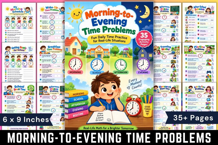 Morning-to-Evening Time Problems example image 1