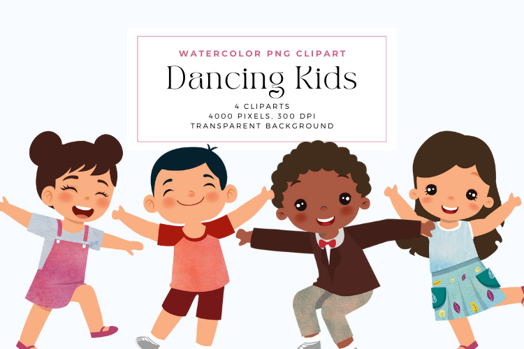 Kids Dancing Clipart